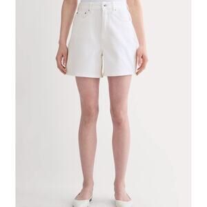 NWOT Everlane The A line denim shorts white size 33